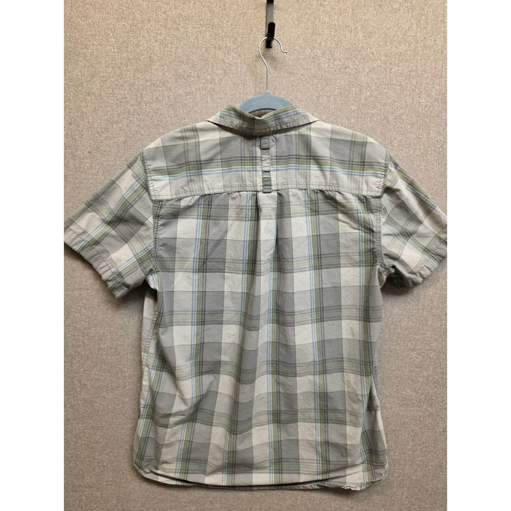 Vintage The North Face Mens Plaid Short Sleeve Button Up Shirt Medium